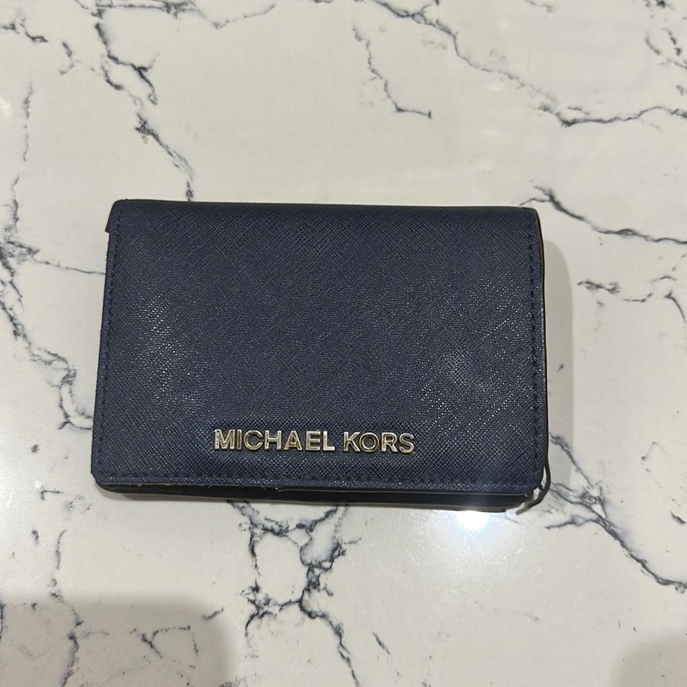 Michael Kors blue wallet